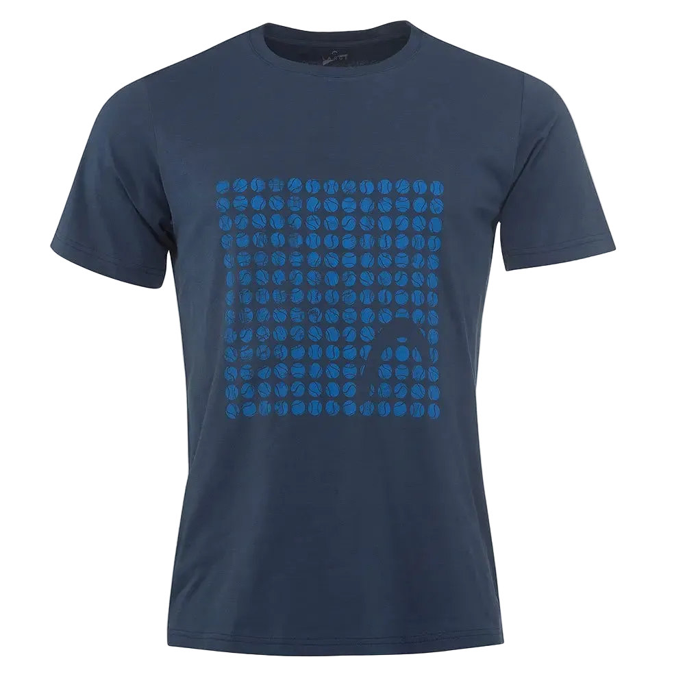 Head Sports T-Shirt Men's Cotton Alfred Shirt - Blue