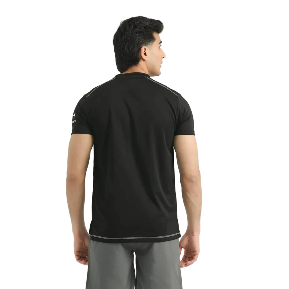 APOLLO Sports T-Shirt Men's - Micro Mesh Polyester Black