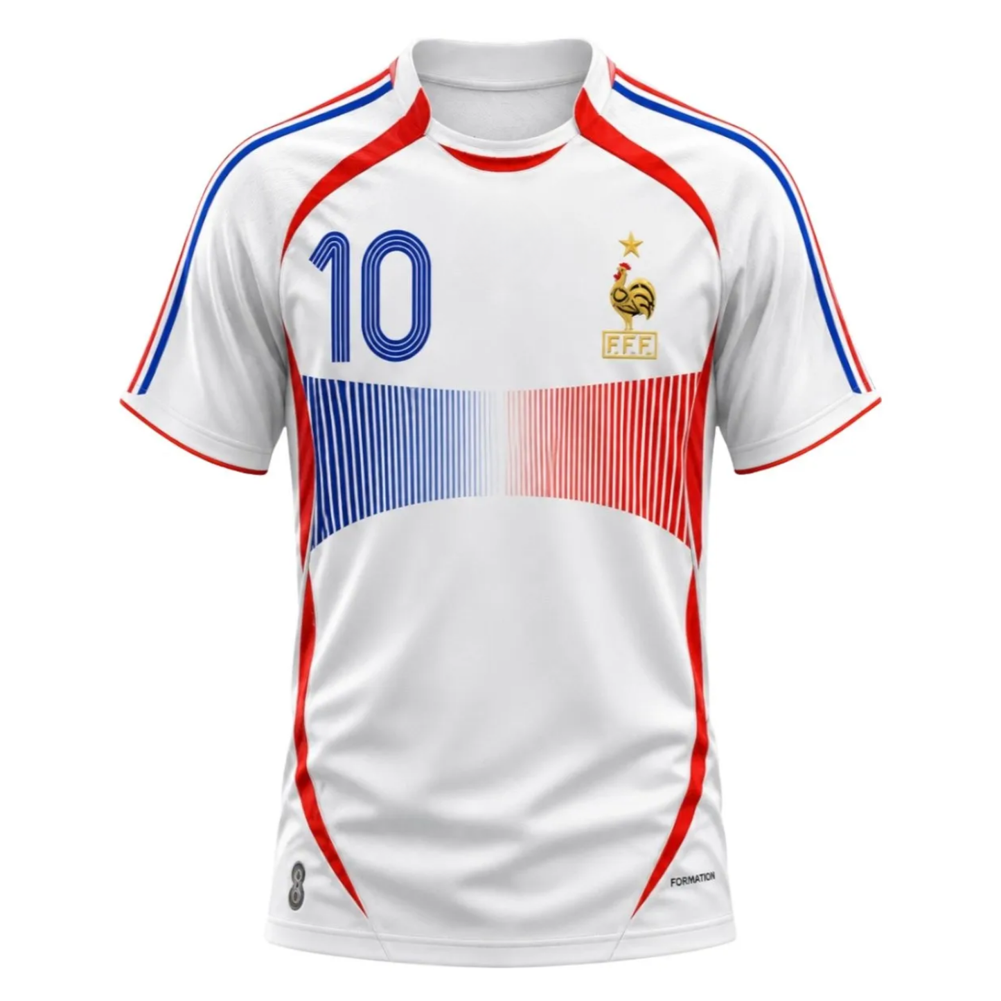 France 2006 Retro Football Fan Jersey – Zidane 10 | Unofficial Supporter Edition (Non-Official)
