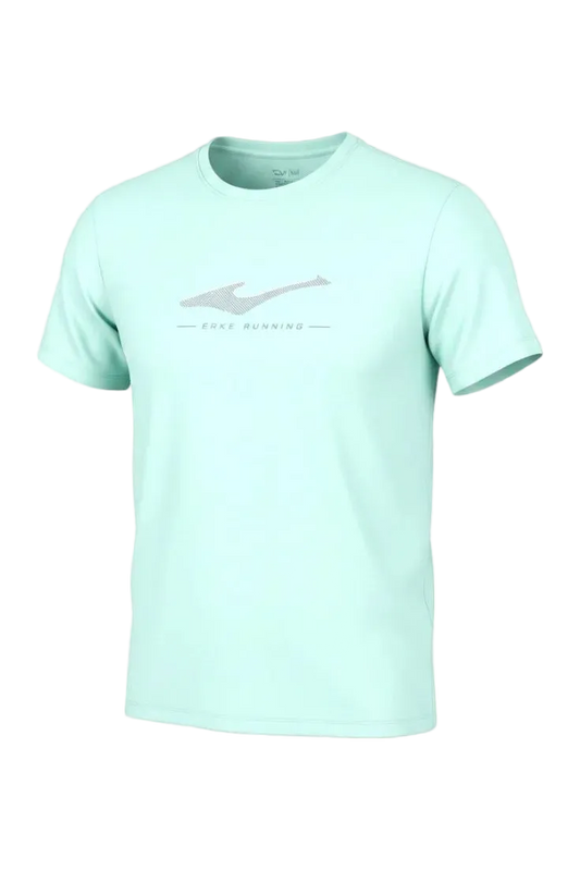 ERKE Dri-Fit Polyester Sports T-Shirt Men's - Sea Green