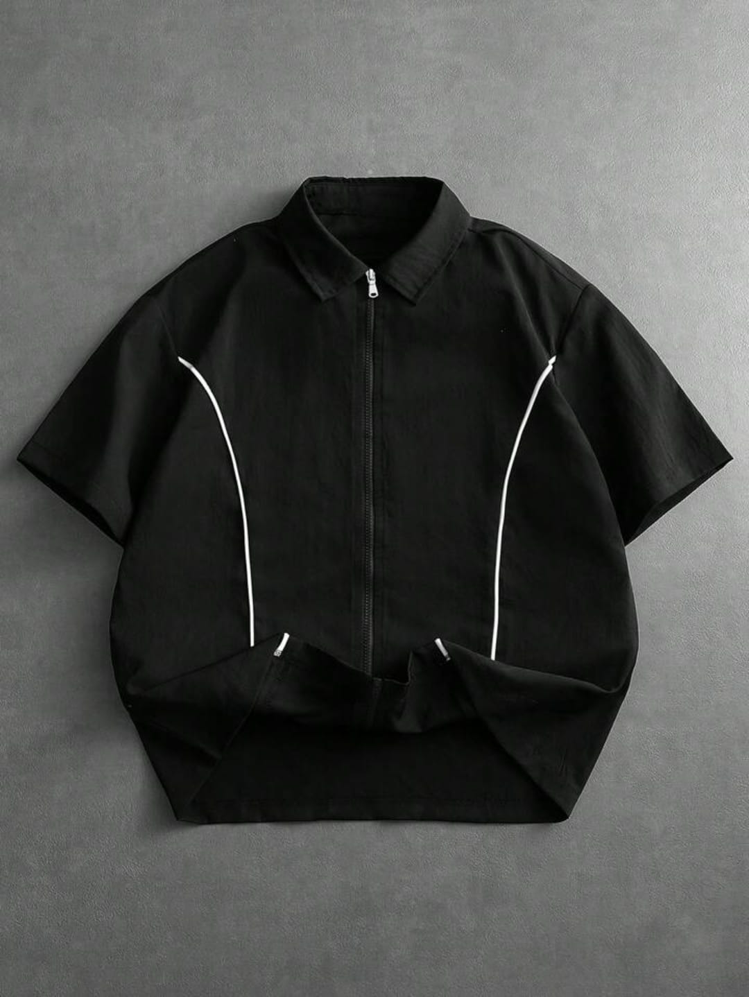 Arc Zip Short Sleeve Shirt – Lightweight Breathable Zip Collar Top
