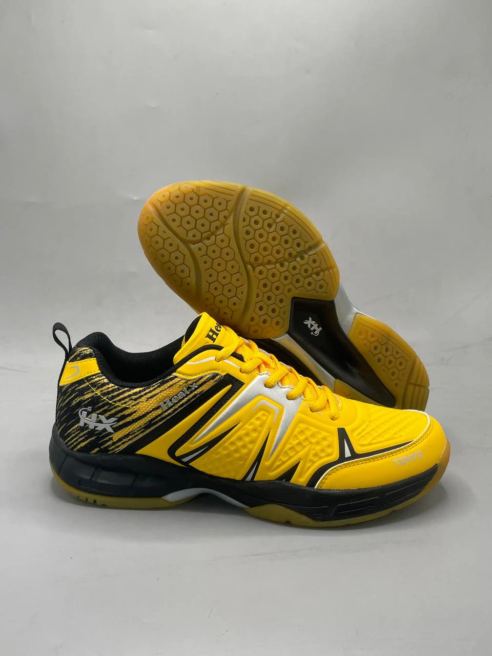 Heat X Lightweight Badminton Shoes - Cushioning Non-Marking Sole Court Shoes
